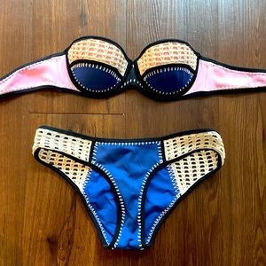 Vintage Victoria’s Secret Crochet Bikini Swimsuit